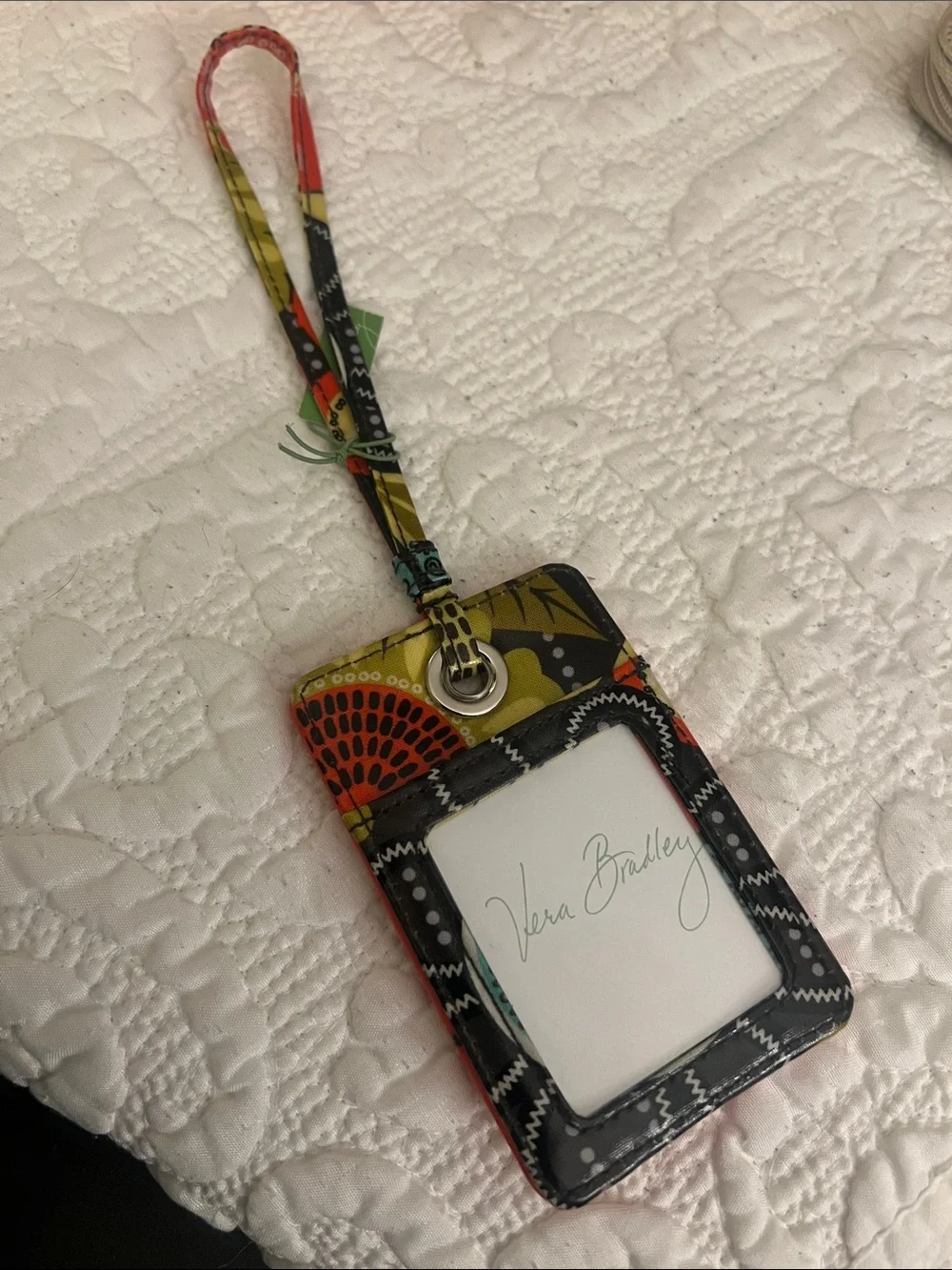 *NWT* Vera Bradley Orange Bird Appliqué Luggage Tag